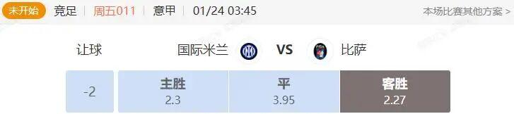 开云体育APP-意甲+葡超串关解析 国际米兰VS比萨 卡萨皮亚VS阿维SAD